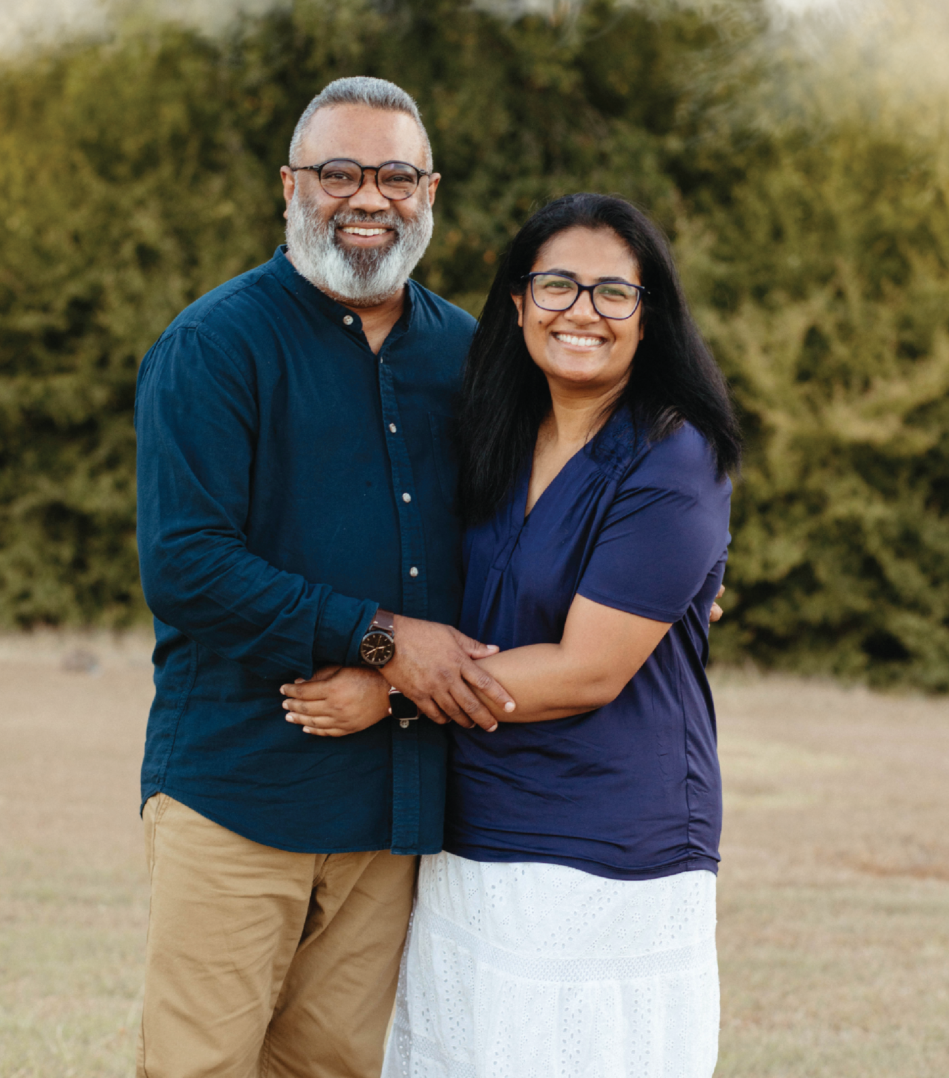 Pastor Abraham and his wife Ancy Varghese